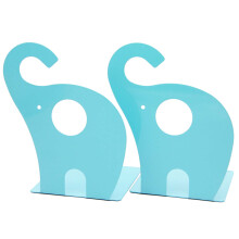 1 paar elefant rutschfeste buchstützen aus metall blau