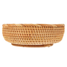Rattan Gewebter Aufbewahrungskorb Vintage Für Brot Und Snacks