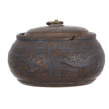 Ceramischer Aschenhalter Mit Deckel Vintage Zigarettenaschenbecher
