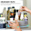 Home Desktop Organizer Kunststoff Halter Gewürztablett Schminktablett 10