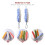 2Stk Back Scrubber Dusch Strip Dusch-Backenbürste Peeling Badebürste 9