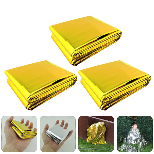 3Stück Outdoor Gold Und Silber Doppelseitige - -Decken 2