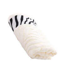 Bambusfaser Badetuch Super Saugfähiges Handtuch Mit Streifen Hellbeige