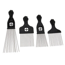 4Stk Metallkamm Mit Faustgriff Für Volumen Und Verwirrte Haare