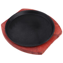 Sizzling Fajita Pfanne Gusseisen Mit Holzgriff Für Und Restaurant