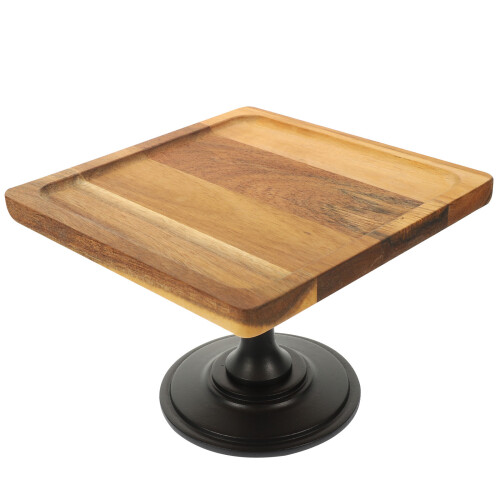 Footed Fruit Tray, Holz-Display Tablett, Desktop Aufbewahrungsschale 1