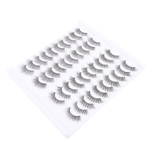 20 Paar Realistische Kunstwimpern Für Make-up
