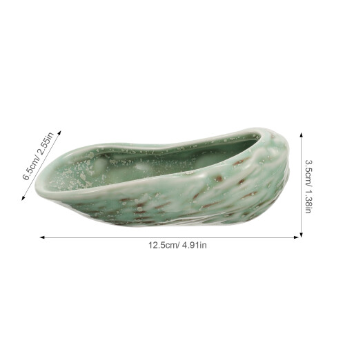 Keramikplatte Oyster Shell Sushi Servierplatte Austernschale 1