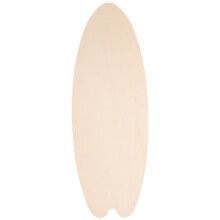 5 Holzrohling Wandanhänger In Surfboard-Form, Unbearbeitet