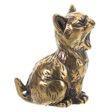 4Stk Messing Figur Mini Tier Skulptur Sammlerstück