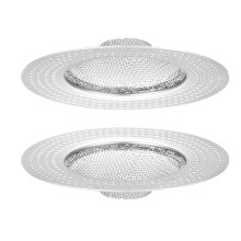 4 Haarfang Stopper Metallnetz Abflussfilter