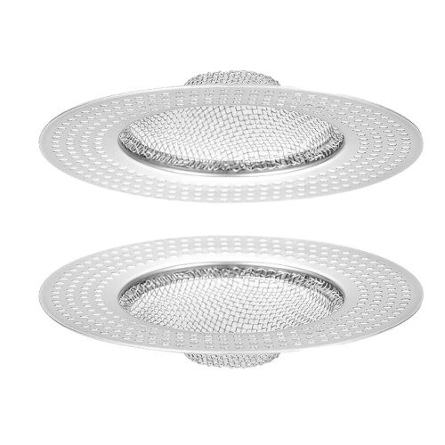 4 Haarfang Stopper Metallnetz Abflussfilter