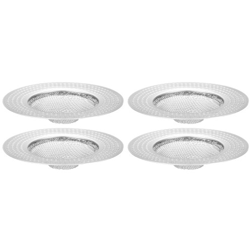 4 Haarfang Stopper Metallnetz Abflussfilter 1