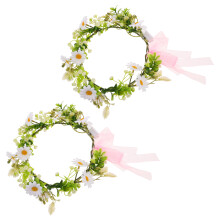 2Stk Leuchtende Blumenkrone Handgemachte Für Hochzeit Party