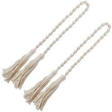 2Stk Beige Baumwollband Vorhang Halter Handgefertigt Für Zuhause