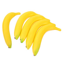 5Pcs Realistic Fake Banana Models For Kitchen Decor And Photography
