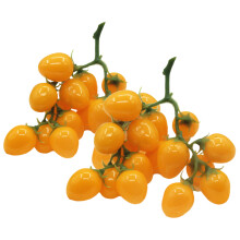 2Pcs Realistic Yellow Foam Fake Cherry Tomatoes Home and Party Decor