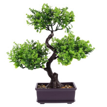 3St Bloempotten Bonsai Groen Kunstplant Sfeervolle Decoratie