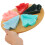 1Set Festive Tree Shaped Platter Plastic Divided Candy Fruit Tray 4