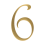 1Pc Copper Address Number Plaque Decorative House Number 9