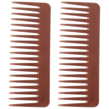 2St Plastic Kapperskam Bruin Breedgetand Praktisch En