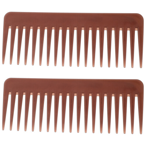 2St Plastic Kapperskam Bruin Breedgetand Praktisch En 2