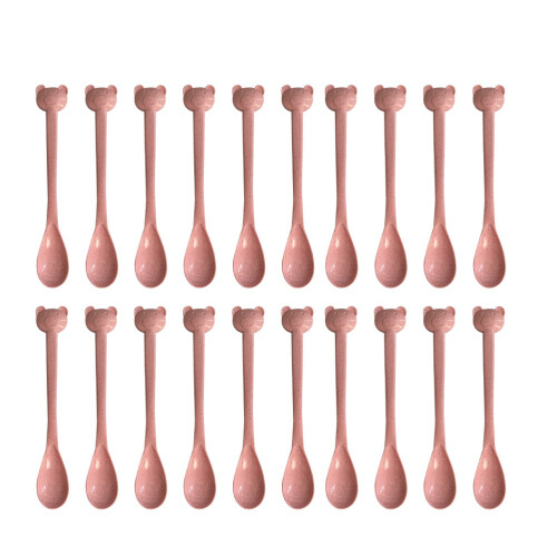 20Stk Plastik Löffel Für Honig (Pink)