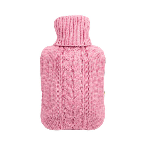 1L Premium Gestrickte Hülle Für Wärmflasche Pink