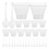 100 Unidades De Vasos Para Transparentes Con Cucharas 9