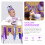 Purple First Birthday Banner Style 1pcs 10