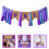 Purple First Birthday Banner Style 1pcs 3