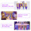 Purple First Birthday Banner Style 1pcs 9