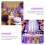 Purple First Birthday Banner Style 1pcs 11