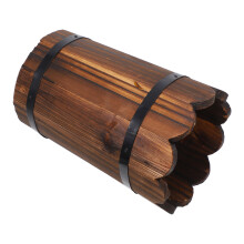 Wooden Whiskey Barrel Planter Rond Voor En Buiten