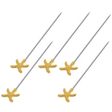 5 Unidades Brochetas Acero Inoxidable Para Y Aperitivos