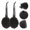 3Pcs Black Hydrophilic Polyurethane Bathing Sponge Body Scrubbers 3
