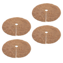 4 Pièces Tapis De Protection En Fibre De Coco Pour Plantes Et Fleurs