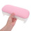 Nonslip Manicure Hand PU Leer Roze Handsteun 4
