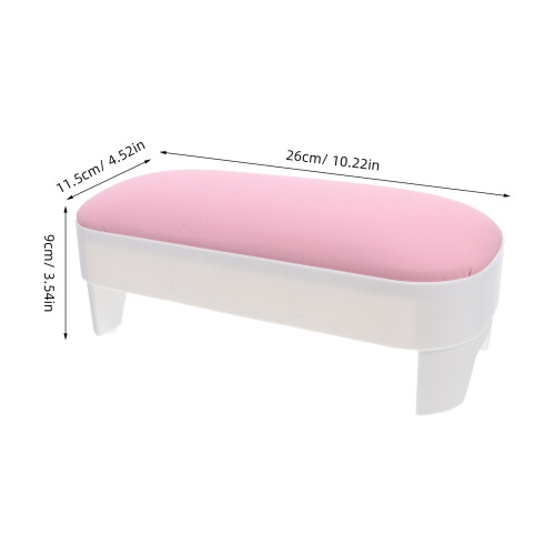 Nonslip Manicure Hand PU Leer Roze Handsteun 1