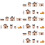 4 Set Miniature Case Decorazioni 8