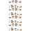 4 Set Miniature Case Decorazioni 10