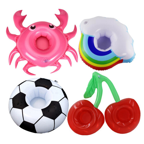 4 Pcs Inflatable For Drinks Beach Floatable Party Decor 1