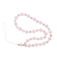 Pink Crystal Phone Hanging Lanyard Portable Anti-Skid Wrist Strap