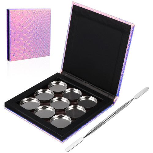 Set Palette Con Vaschette Metallo E Spatola