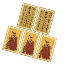 5 Pezzi Carte Amuleto Cinesi Per Fortuna E Protezione