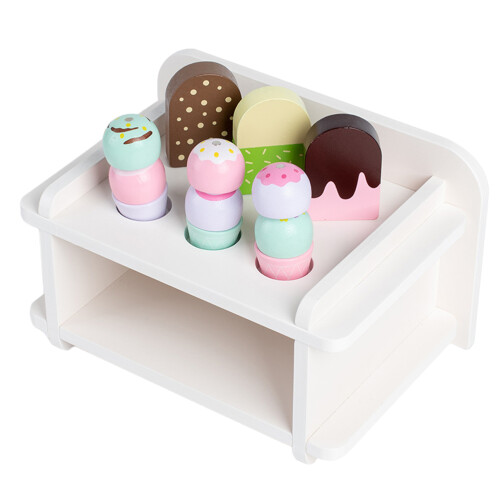 Set In Legno Con Gelato E