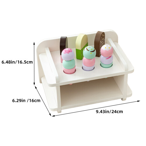 Set In Legno Con Gelato E 1