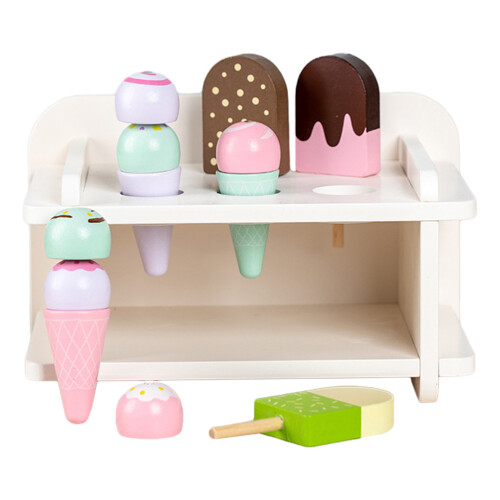 Set In Legno Con Gelato E 2