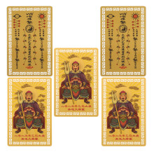 5 Stuks Chinese Amulet Kaarten 2025 Rijkdom Bescherming