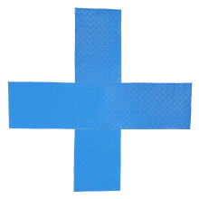 2 Stuks Zwembad Reinigingsmat 90x23x0,5 Cm Blauw